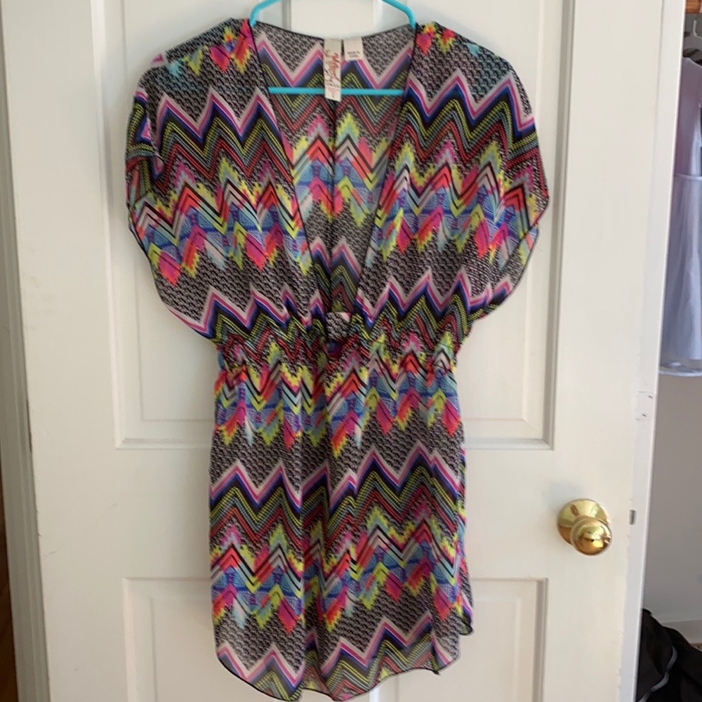 V neck swim coverup
